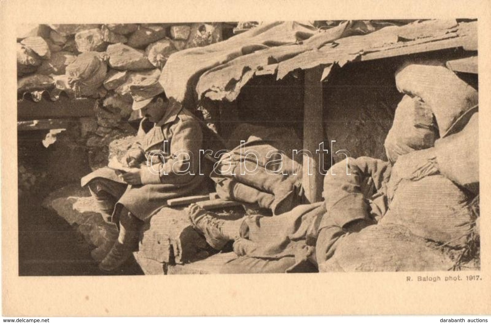 ** T1 Lövészárok A Mte. S. Michelen. Isonzofonds Feldpost 515. Ser. I. / WWI K.u.k. Military, Trench On Monte San Michel - Zonder Classificatie