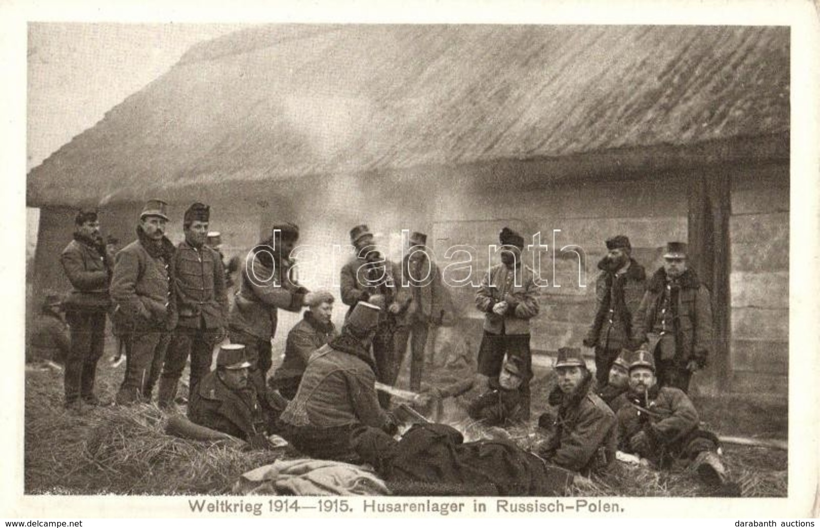 ** T2/T3 Weltkrieg 1915-1915. Husarenlager In Russisch-Polen / WWI K.u.k. Military, Hussar Barracks In Russian-Poland  ( - Ohne Zuordnung