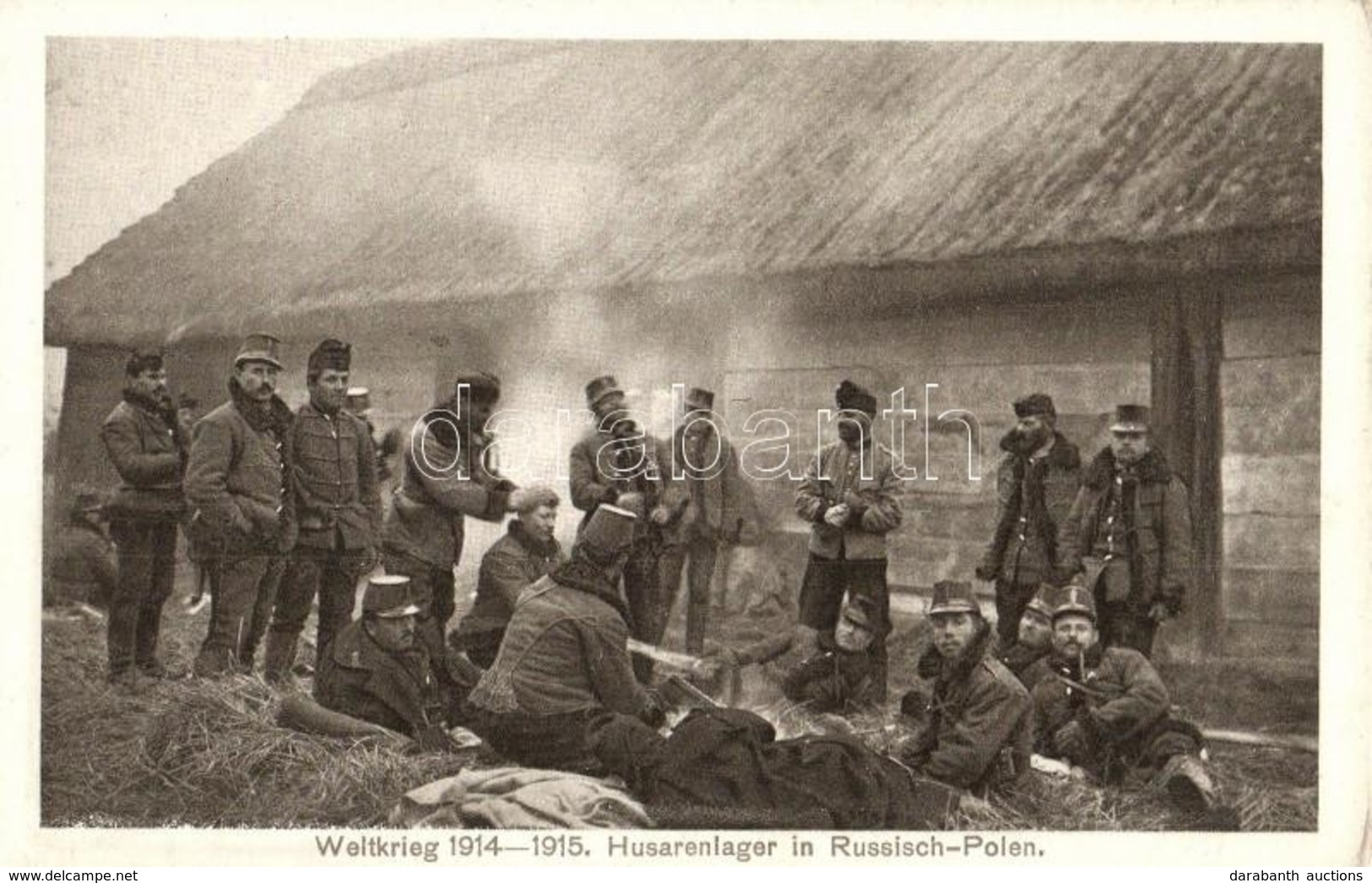 ** T2/T3 Weltkrieg 1915-1915. Husarenlager In Russisch-Polen / WWI K.u.k. Military, Hussar Barracks In Russian-Poland  ( - Non Classés