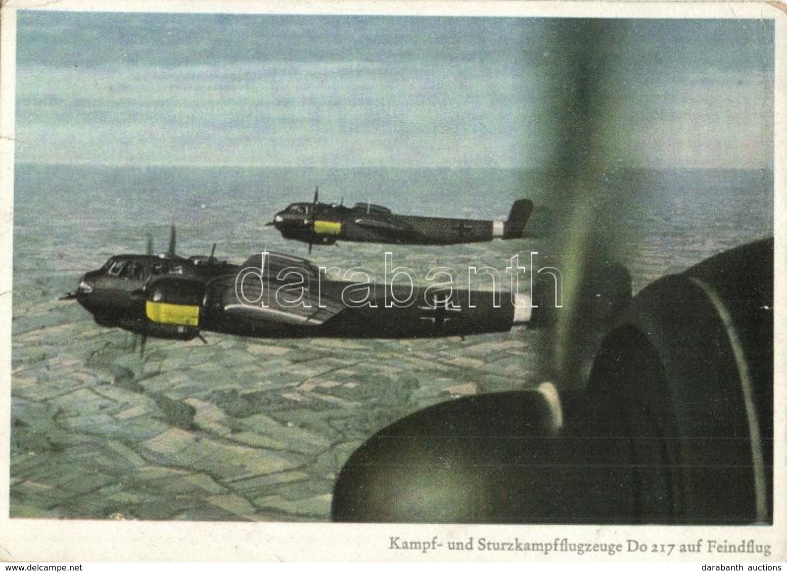 ** T2/T3 Kampf- Und Sturzkampfflugzeuge Dornier No217 Fliegen Gegen Den Feind. PK-Aufn. Kriegsber. Jacobsen, Carl Werner - Zonder Classificatie