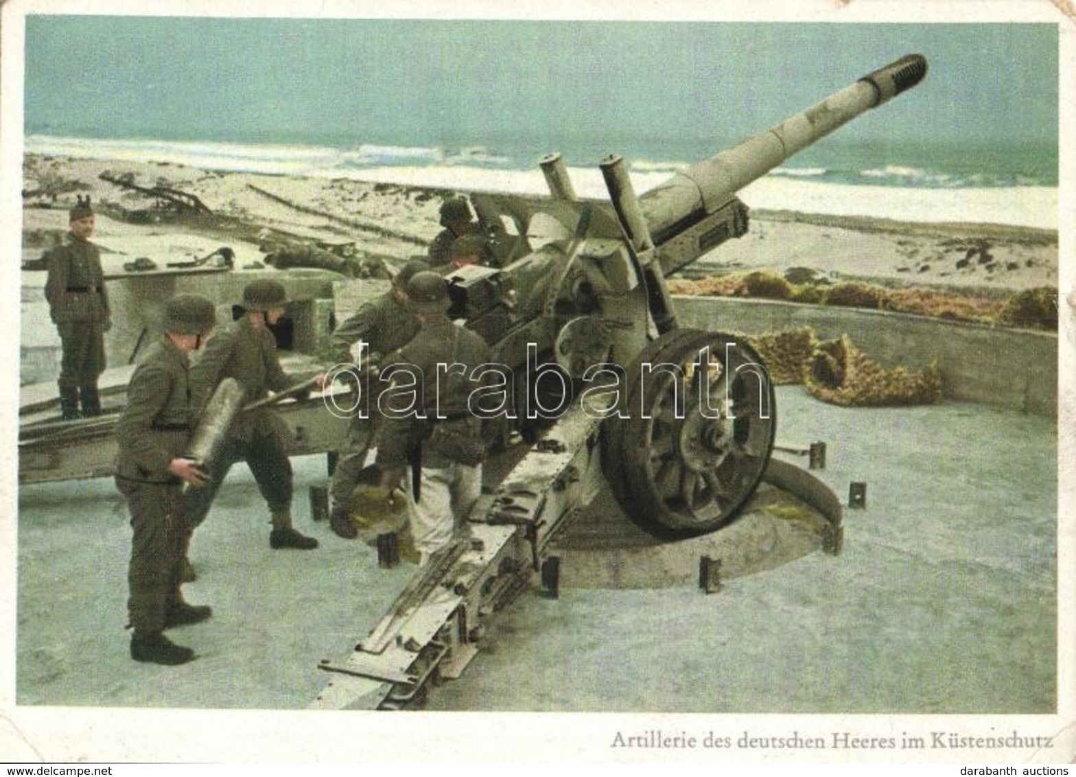 ** T2/T3 Im Küstenschutz Eingesetzte Artillerie Des Deutschen Heeres. PK-Aufn. Kriegsber. Schödl, Carl Werner / WWII Ger - Unclassified