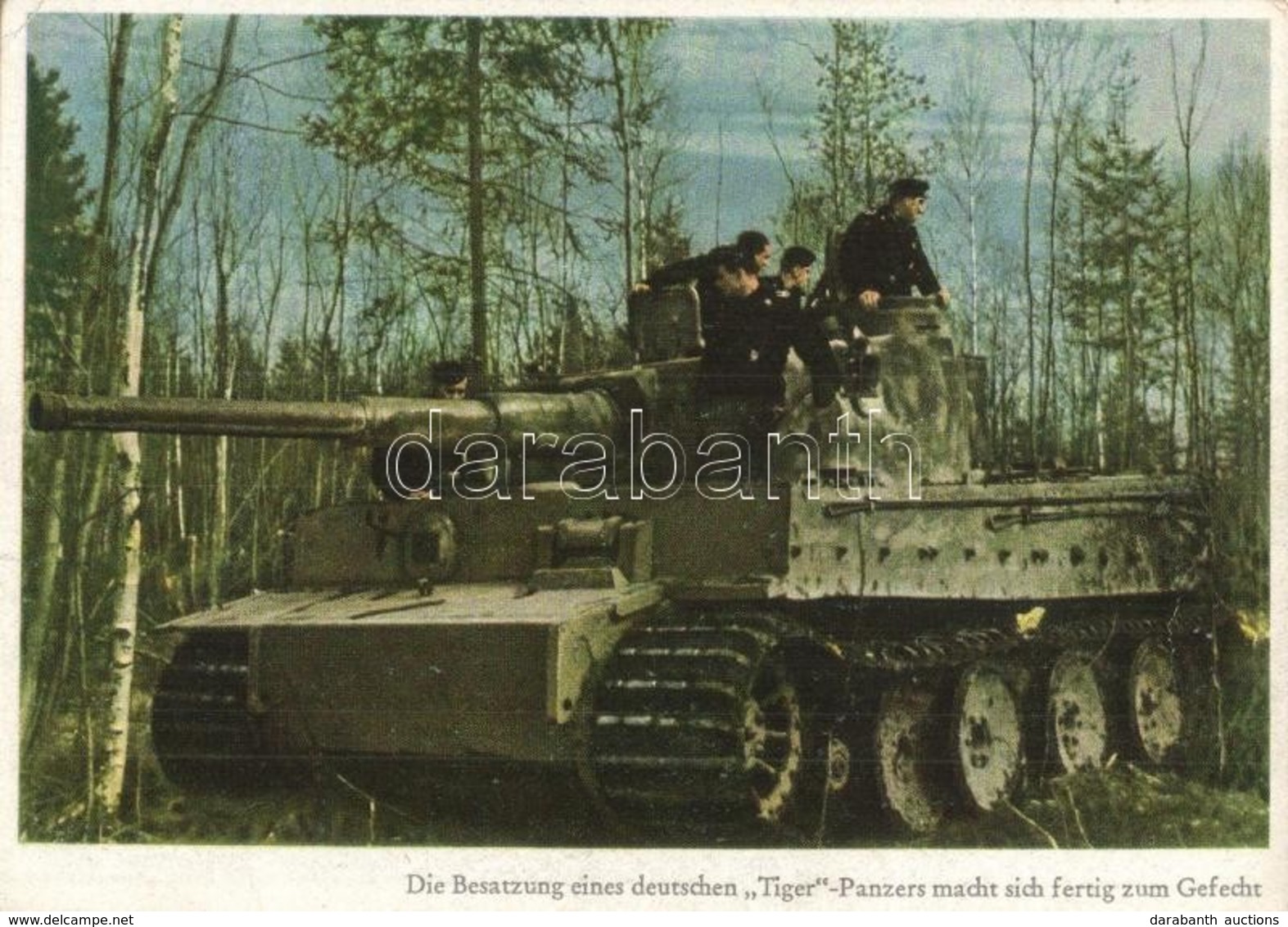 ** T2/T3 Die Besatzung Eines Deutschen 'Tiger'-Panzers Macht Sich Fertig Zum Gefecht. PK-Aufn. Kriegsber. Schröter, Carl - Unclassified