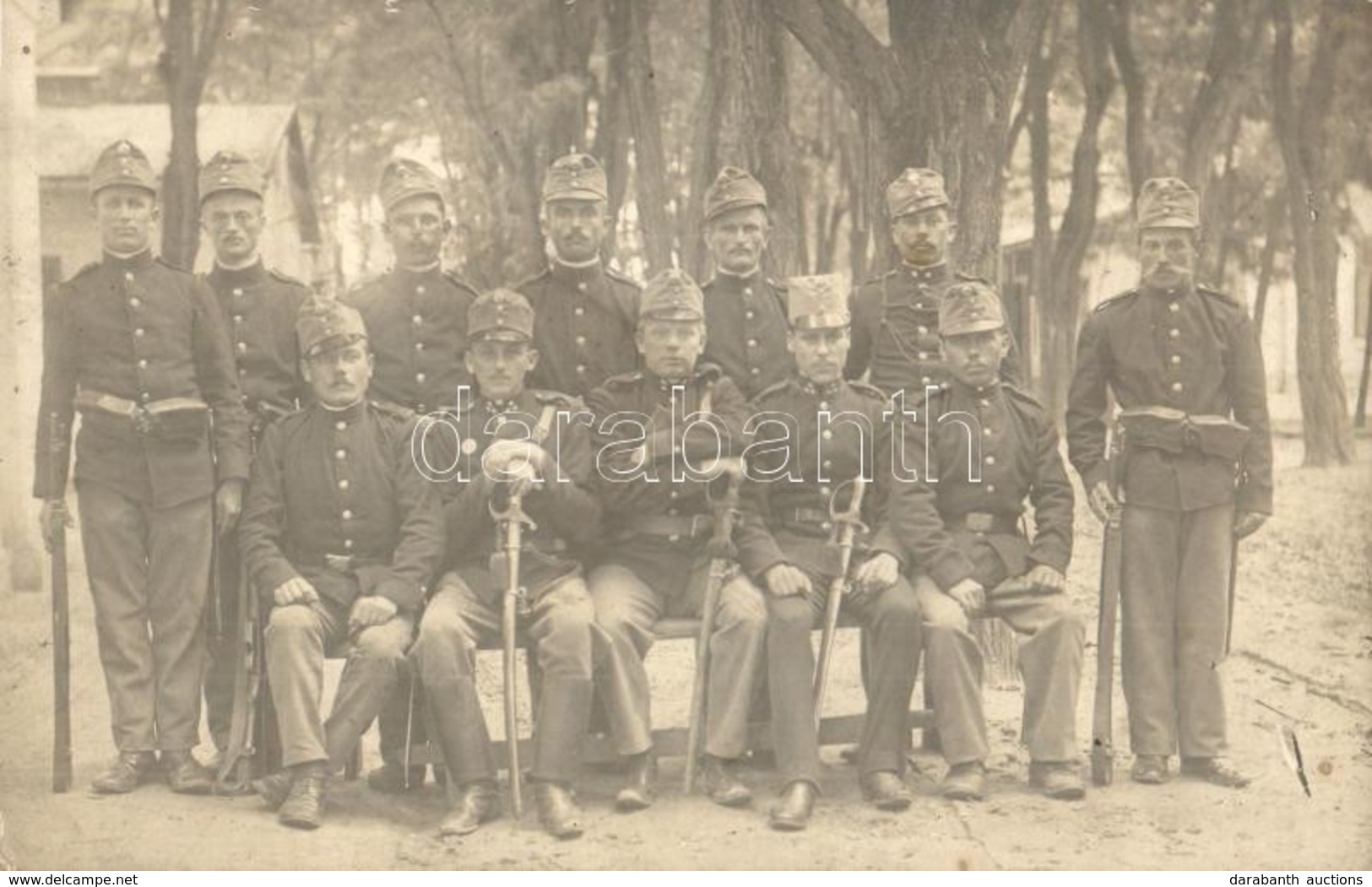 ** T2 Első Világháborús Osztrák-magyar Katonák Csoportképe / WWI K.u.K. Military, Soldiers' Group Photo - Zonder Classificatie