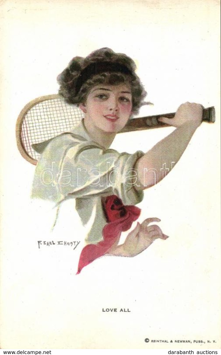 ** T2 Love All / Lady With Tennis Racket. Reinthal & Newman No. 173. S: T. Earl Christy - Non Classés