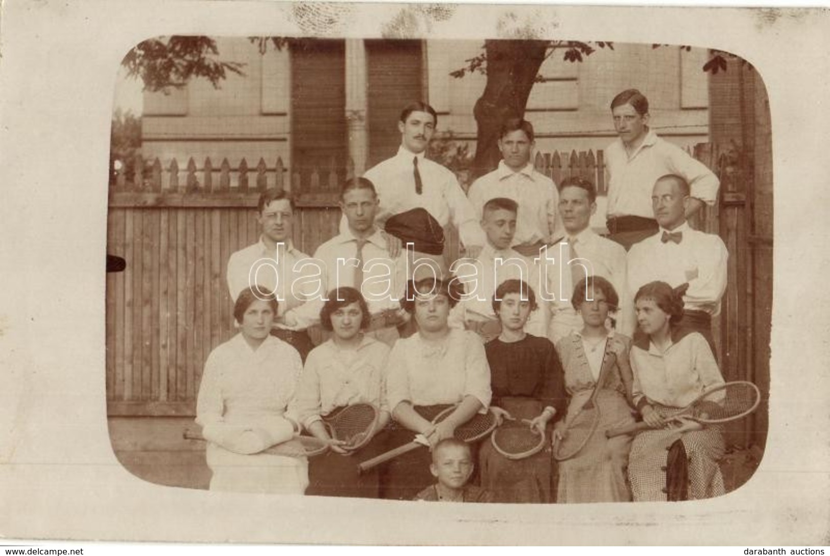 ** T2 1910 Group Photo. Six Ladies With Tennis Rackets - Unclassified