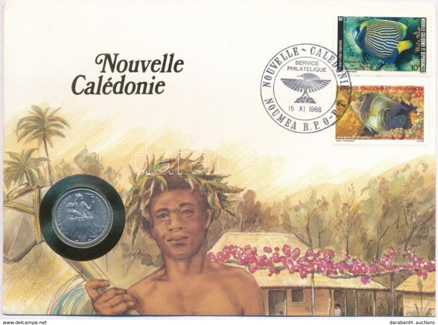 Új-Kaledónia 1981. 1Fr Al Felbélyegzett Borítékban, Bélyegzéssel T:1
New Caledonia 1981. 1 Franc Al In Envelope With Sta - Non Classés