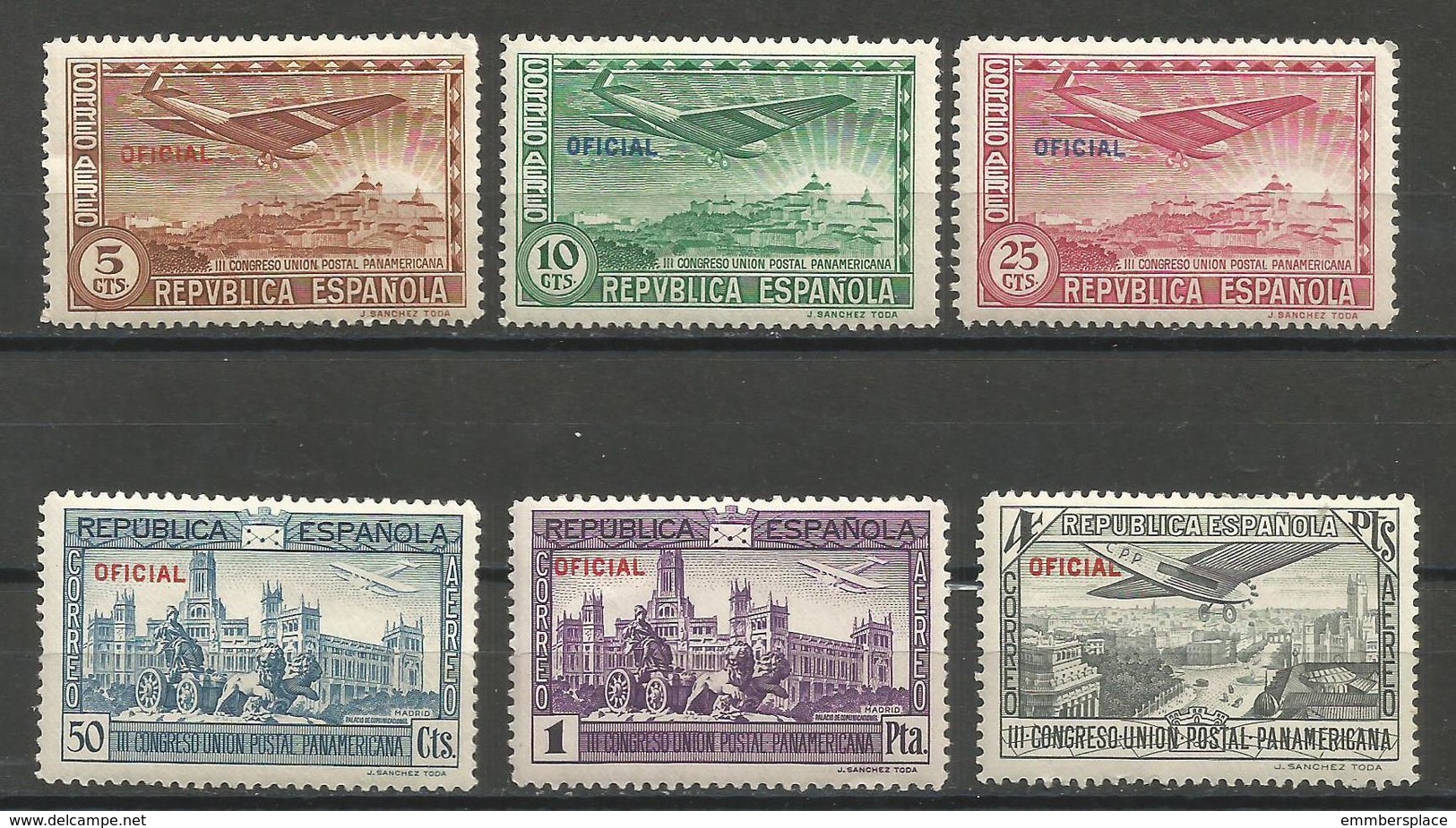 Spain - 1931 Officials MNH ** - Peru