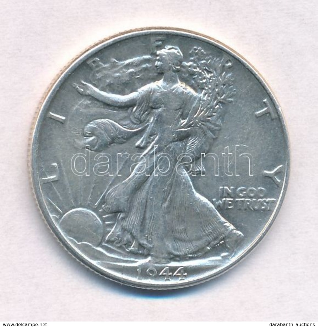 Amerikai Egyesül Államok 1944. 1/2$ Ag 'Walking Liberty' T:2-,3
 USA 1944. 1/2 Dollar Ag 'Walking Liberty' C:VF,F 
Kraus - Ohne Zuordnung