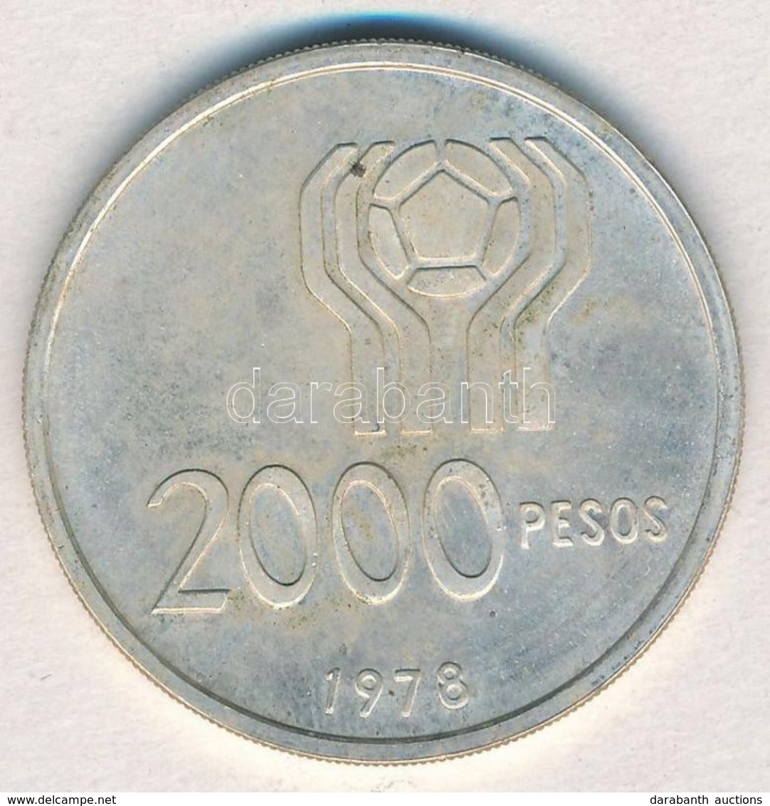 Argentína 1978. 2000P Ag '1978-as Labdarúgó Világkupa' T:1-,2 (eredetileg PP)
Argentina 1978. 2000 Pesos Ag '1978 World  - Unclassified