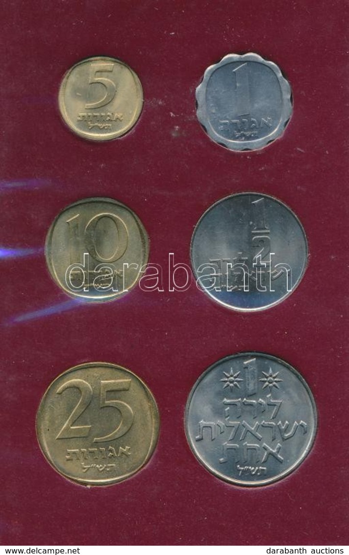 Izrael 1970. 1a-1L (6xklf) Forgalmi Sor Tokban, Tanúsítvánnyal T:1
Israel 1970. 1 Agora - 1 Lira (6xdiff) Coin Set In Ca - Zonder Classificatie