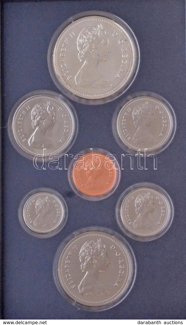 Kanada 1980. 1c-1$ (6xklf) Forgalmi Sor Eredeti Tokban, Benne 1980. 1$ Ag 'Arktisz Területek - Jegesmedve' T:1 
Canada 1 - Ohne Zuordnung