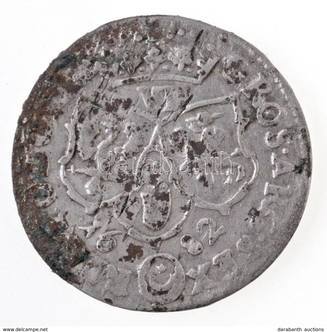 Lengyel Királyság / Ujazdow 1682TLB 6Gr Ag 'III. Sobieski János' (3,3g) T:2-,3 Karc, Oxidáció
Poland /Ujazdow 1682TLB 6  - Unclassified