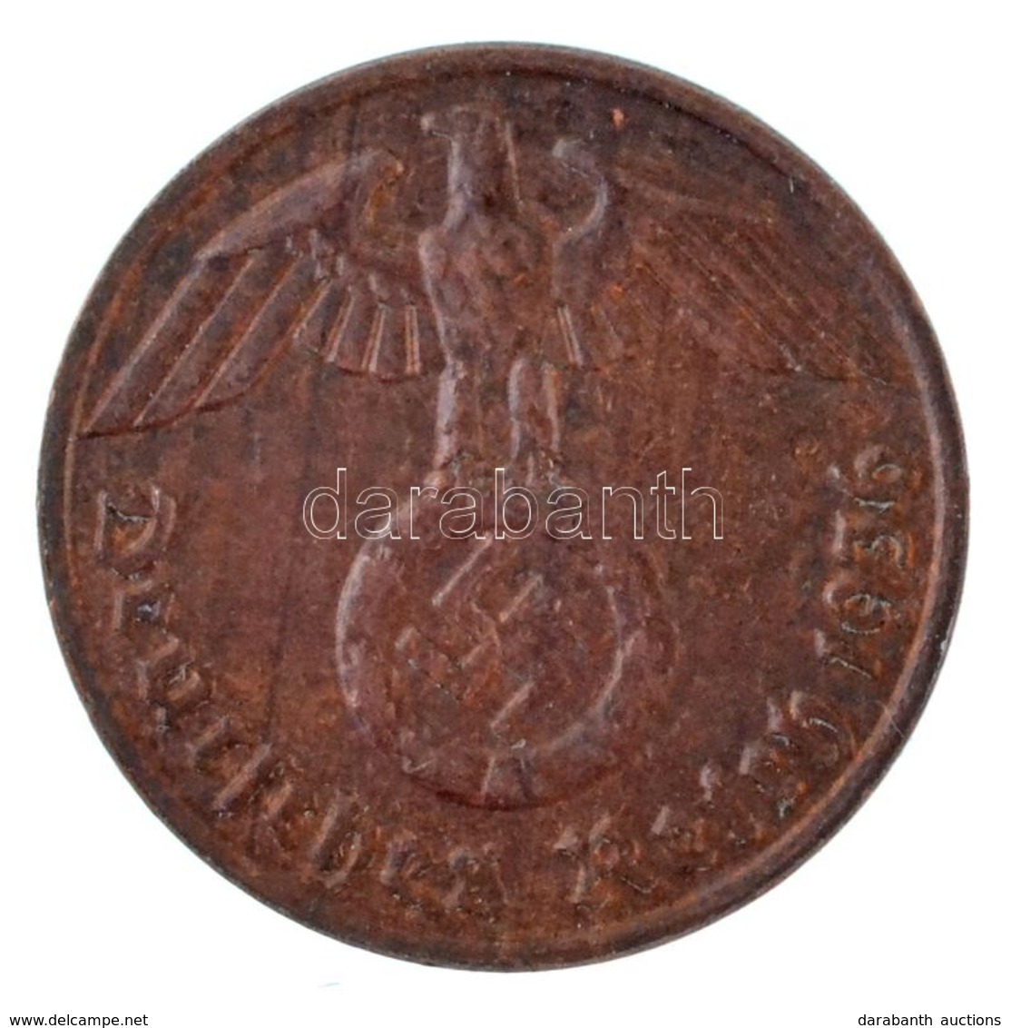 Német Harmadik Birodalom 1936F 1pf Br T:2 R!
German Third Reich 1936F 1 Pfennig Br C:XF RARE!
Krause KM#89 - Unclassified