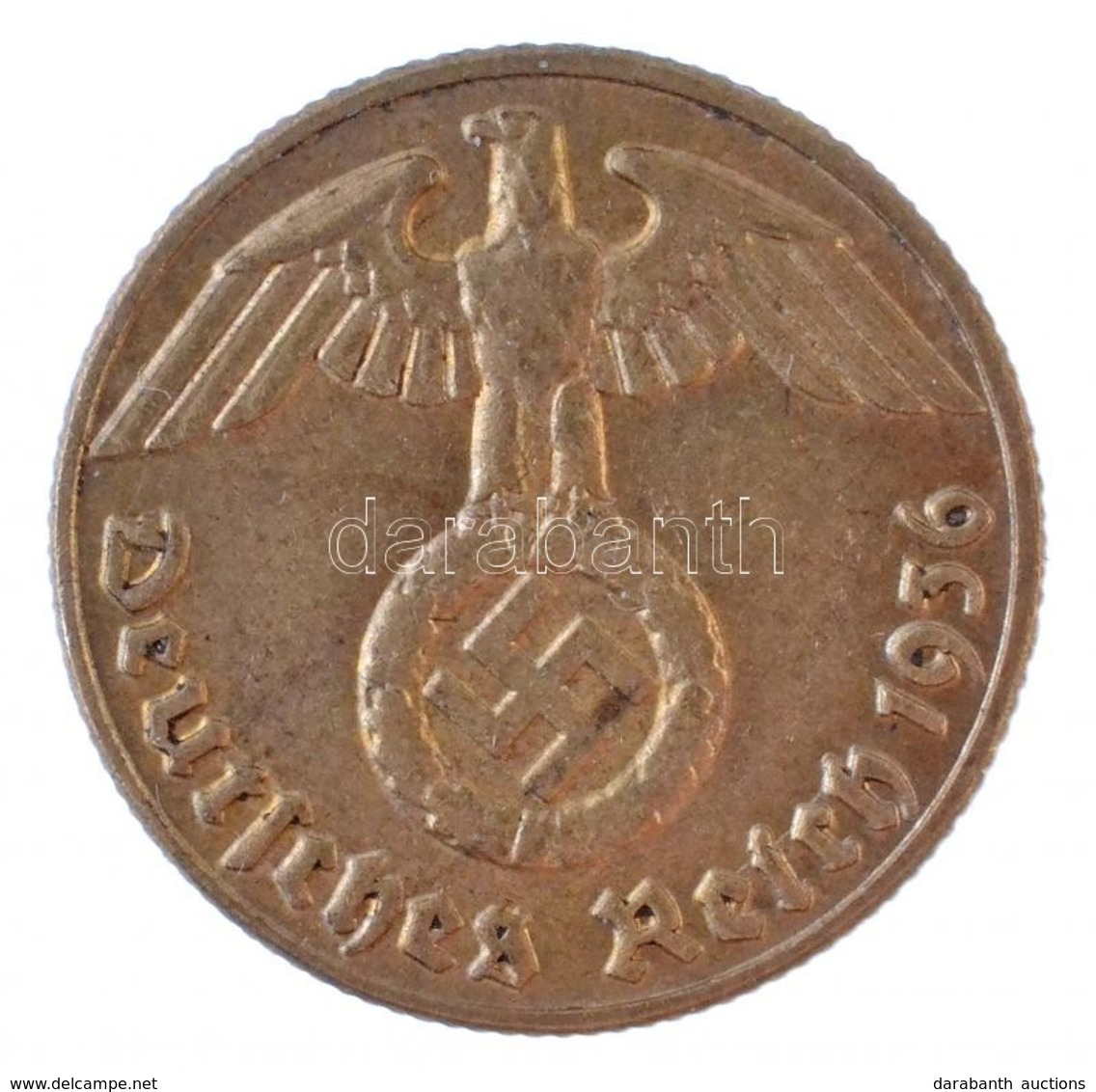 Német Harmadik Birodalom 1936G 5pf Al-Br T:2 R!
German Third Reich 1936G 5 Pfennig Al-Br C:XF RARE!
Krause KM#91 - Ohne Zuordnung