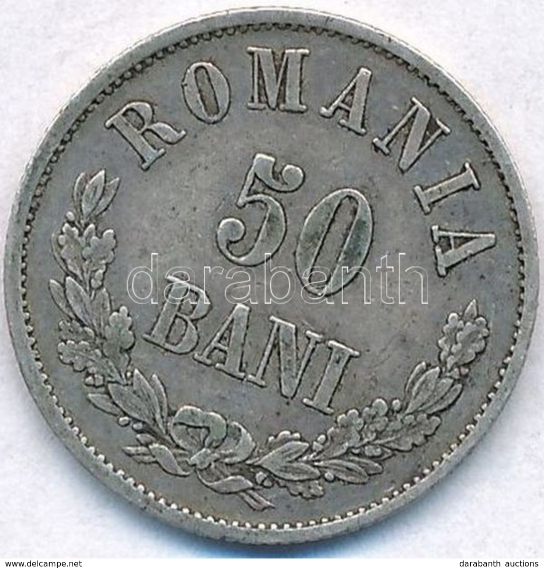 Románia 1873. 50b Ag T:2,2-
Romania 1873. 50 Bani Ag C:XF,VF
Krause KM#9 - Non Classés