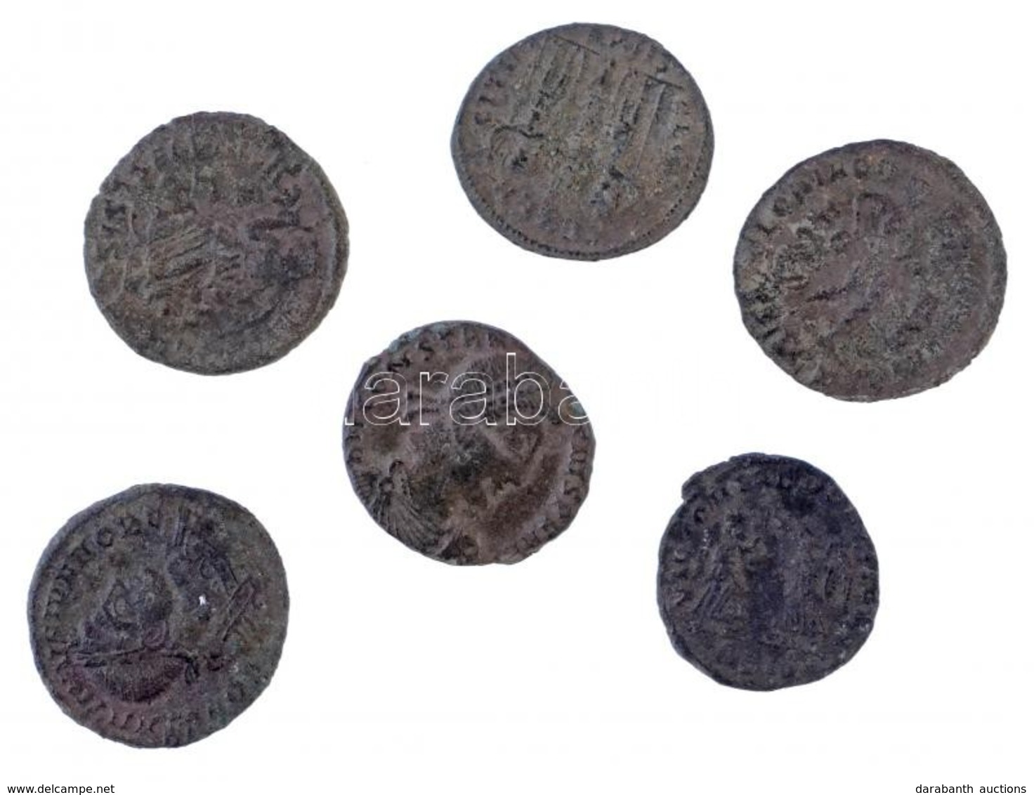 Római Birodalom 6db-os Vegyes Római Rézpénz Tétel A Kr. U. III-IV. Századból T:2-,3
Roman Empire 6pcs Of Various Roman C - Zonder Classificatie