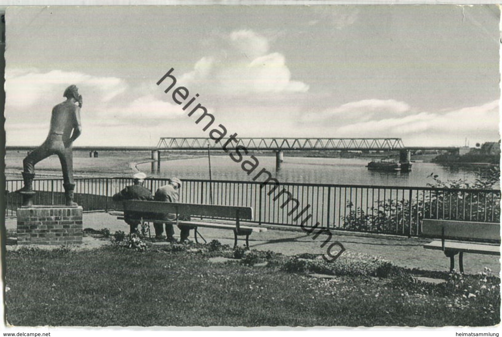 Lauenburg An Der Elbe - Hol über (Schifferdenkmal) - Foto-Ansichtskarte - Verlag Ernst Herold Lübeck - Lauenburg