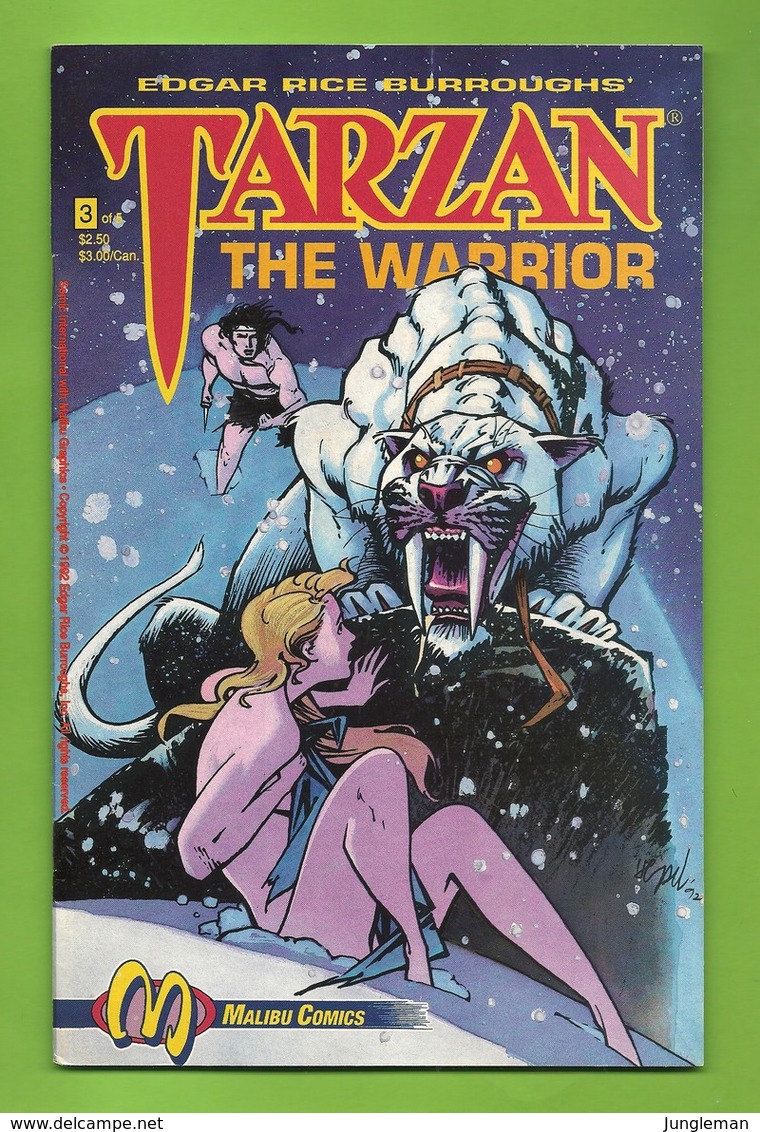 Tarzan The Warrior # 3 - Malibu Comics - In English - Pencils Neil Vokes - June 1992 - Very Good TBE / Neuf - Andere Uitgevers