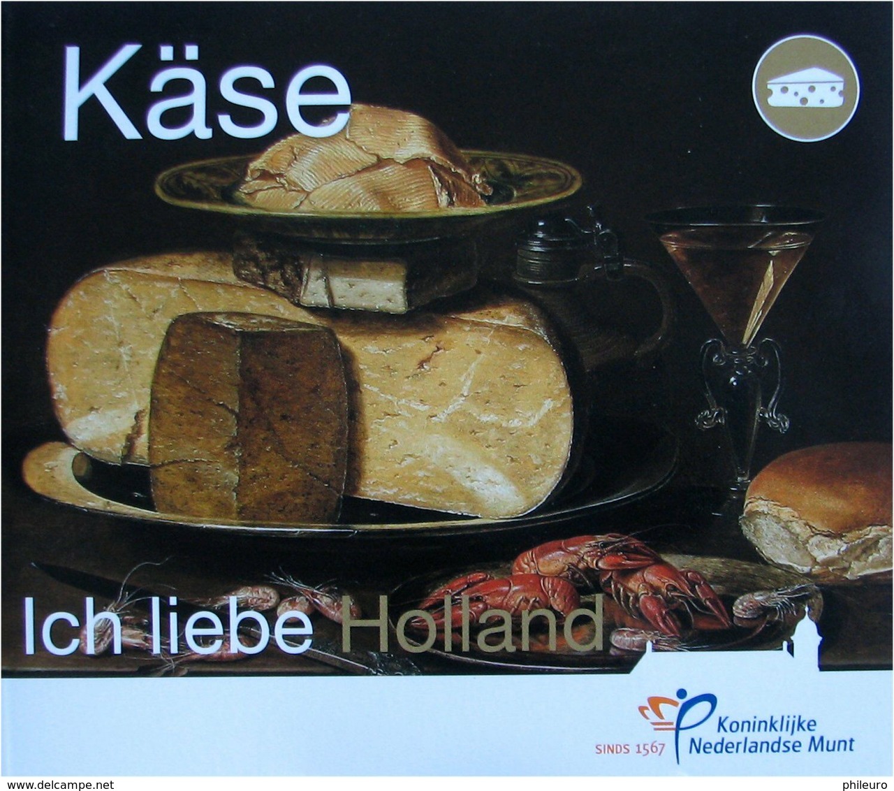 Pays-Bas 2019 : Coffret BU Des 8 Pièces 'Käse' / 'Fromage' (750 Exemplaires) - DISPONIBLE EN FRANCE - Pays-Bas