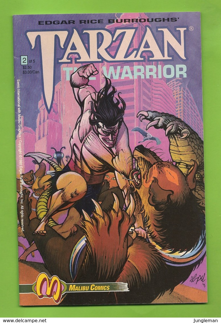 Tarzan The Warrior # 2 - Malibu Comics - In English - Pencils Neil Vokes - May 1992 - Very Good - TBE / Neuf - Altri Editori