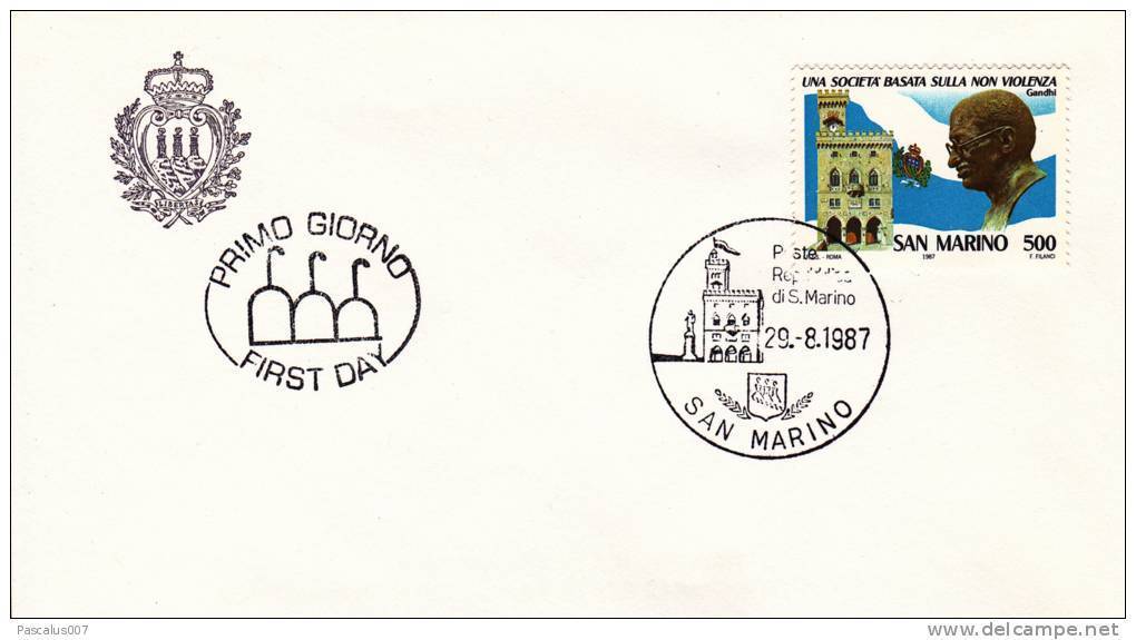 B02  Enveloppe FDC De San Marino - Du 29-08-1987 - FDC