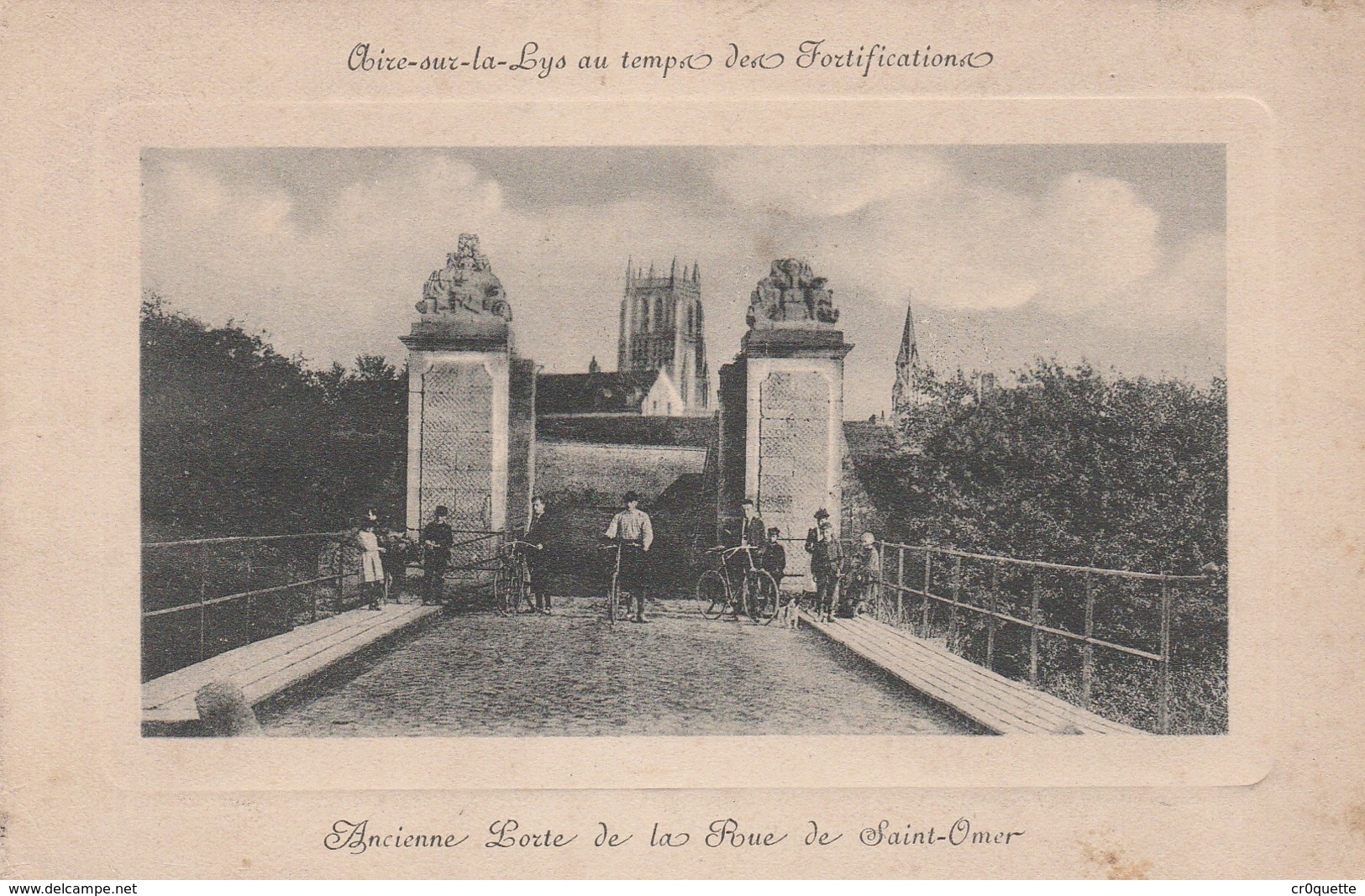 62120 AIRE SUR LA LYS - ANCIENNE PORTE En 1914 - Aire Sur La Lys