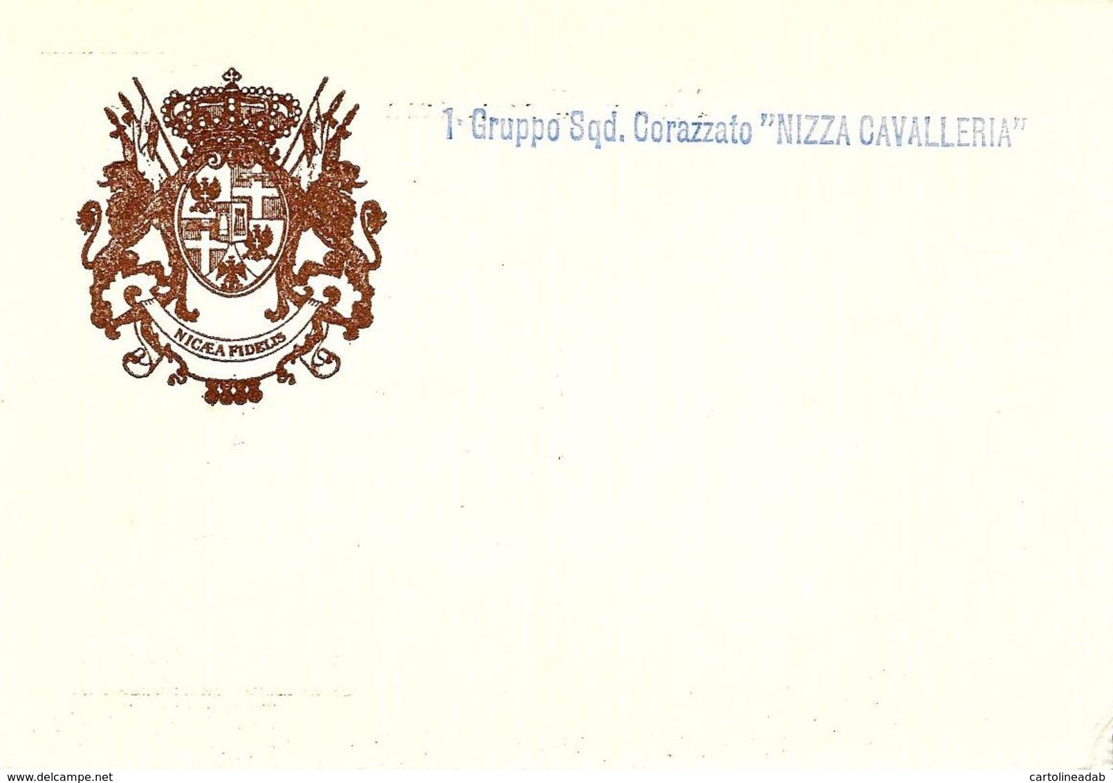 [MD2778] 1° GRUPPO SQD. CORAZZATO - NIZZA CAVALLERIA - Viaggiata 1975 - Regimientos