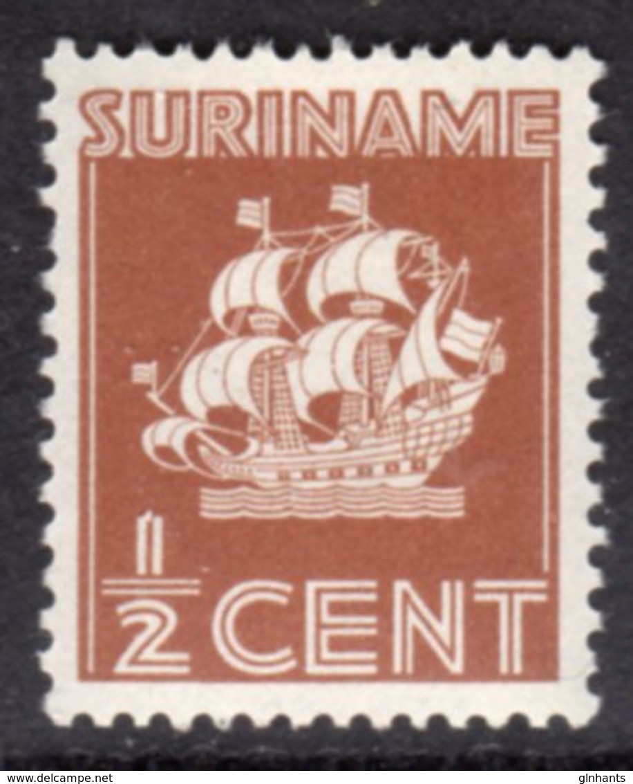 SURINAM - 1936 DEFINITIVE 1/2c SHIP STAMP FINE MOUNTED MINT MM * SG236 - Surinam