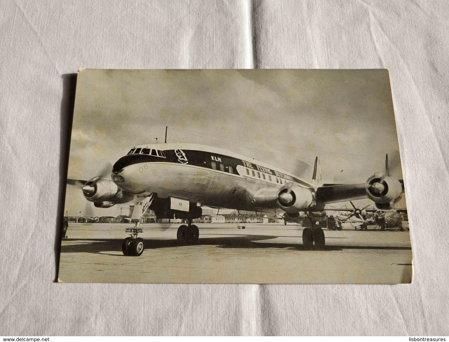ANTIQUE POSTCARD KLM LOCKHEED SUPER CONSTELLATION AIRPLANE UNUSED - 1946-....: Ere Moderne