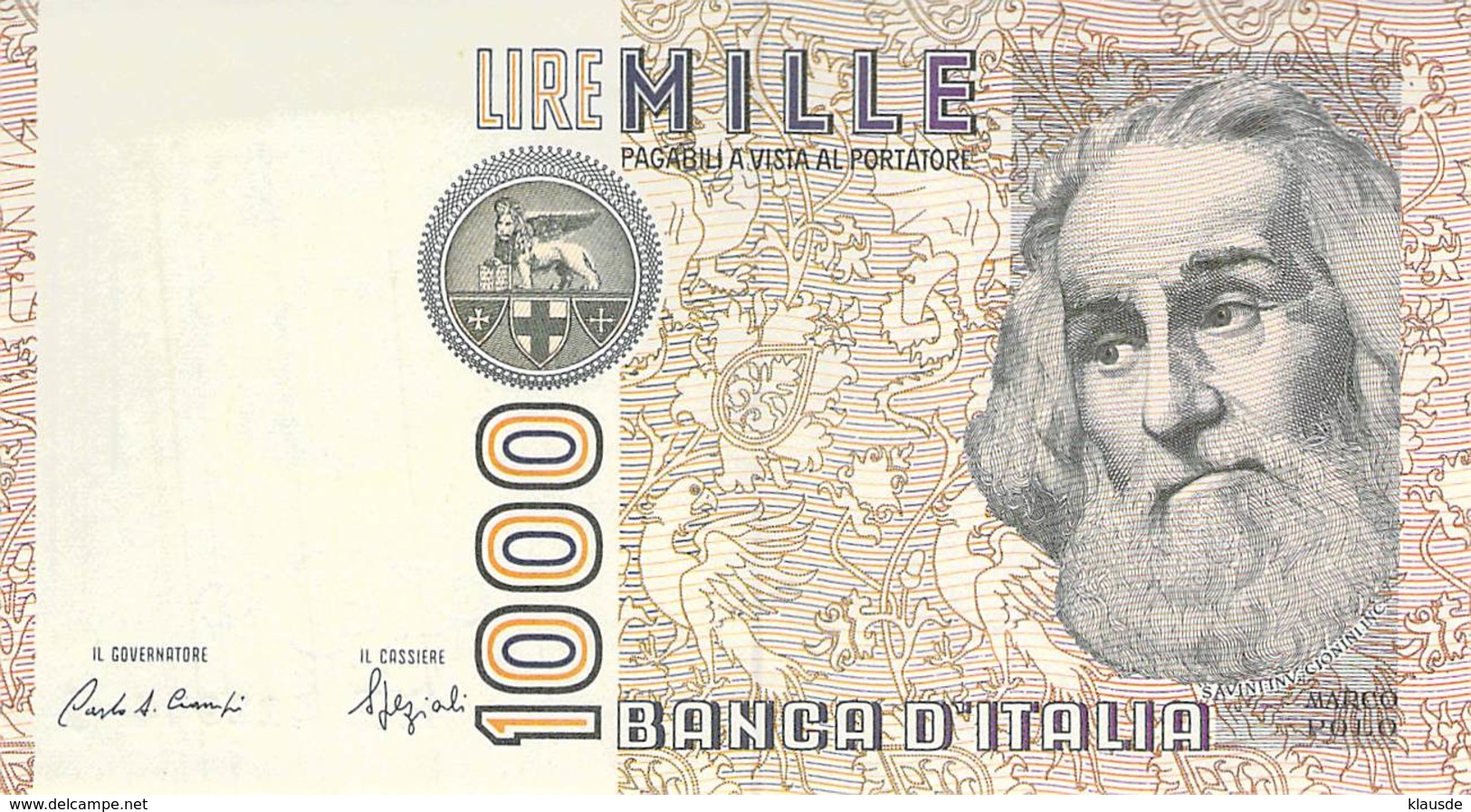 1000 Lire Italien 1982 - 1000 Lire