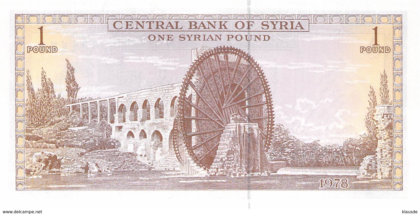 1 Syrisches Pfund Syrien 1978 - Syrie