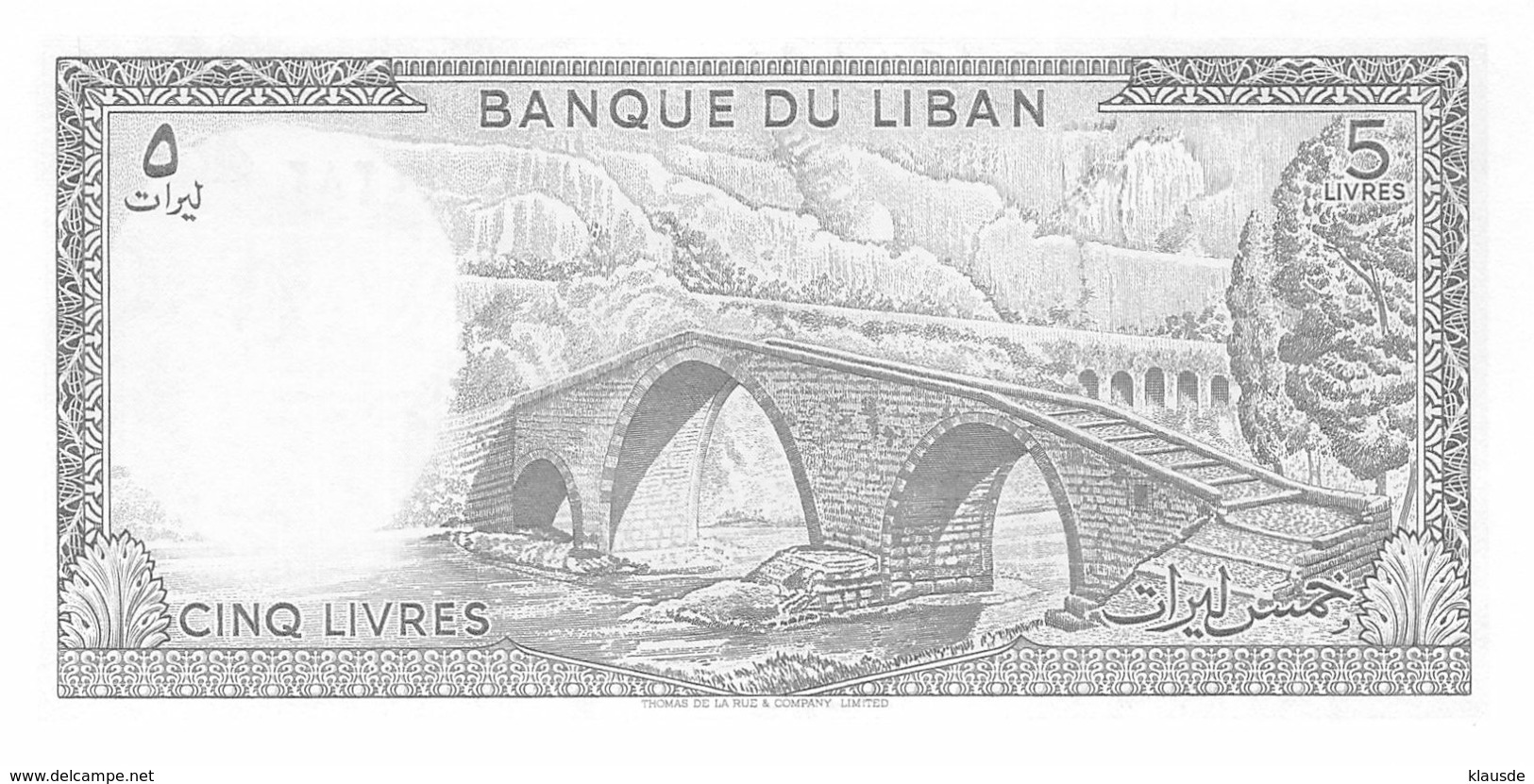 5 Livre Libanon 1964-74 - Liban