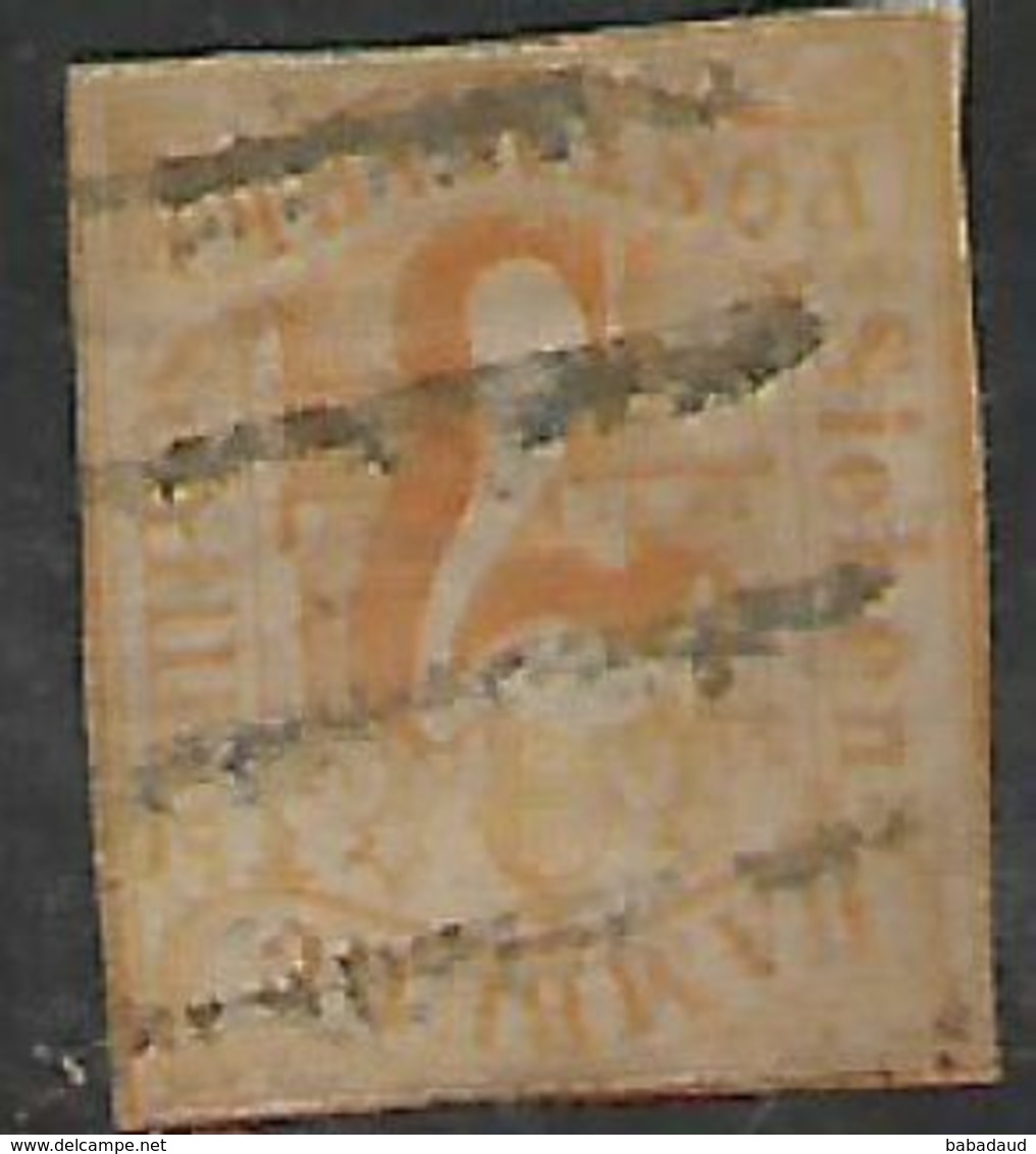 Gernany, Hamburg, 1859, 7 Sch, Orange, Used - Hamburg