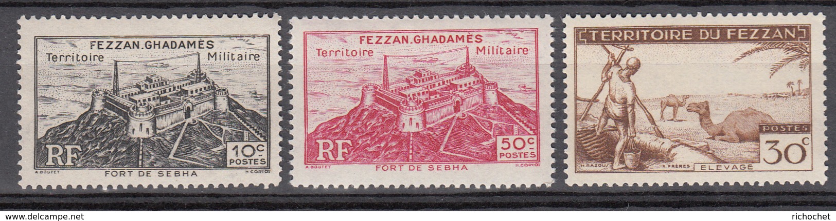 Fezzan - 28 + 29 + 56 ** - Unused Stamps