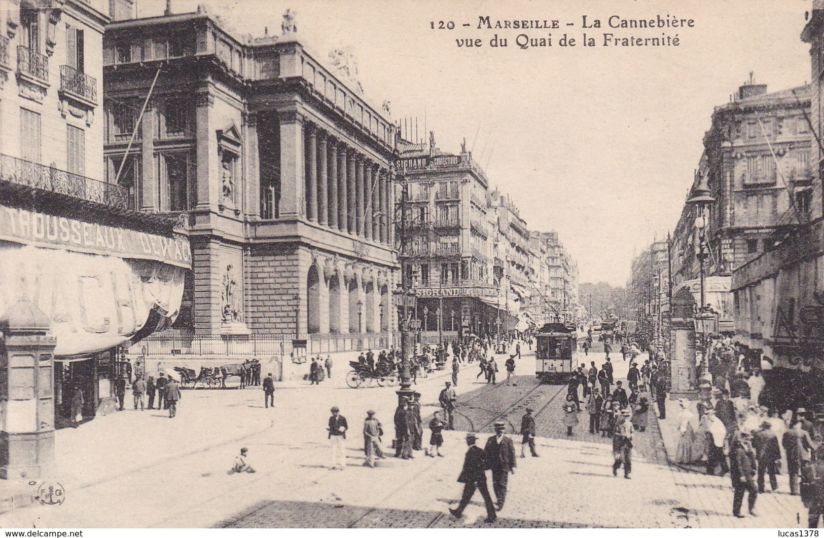 13 / MARSEILLE / LA CANNEBIERE VUE QUAI FRATERNITE - Non Classificati