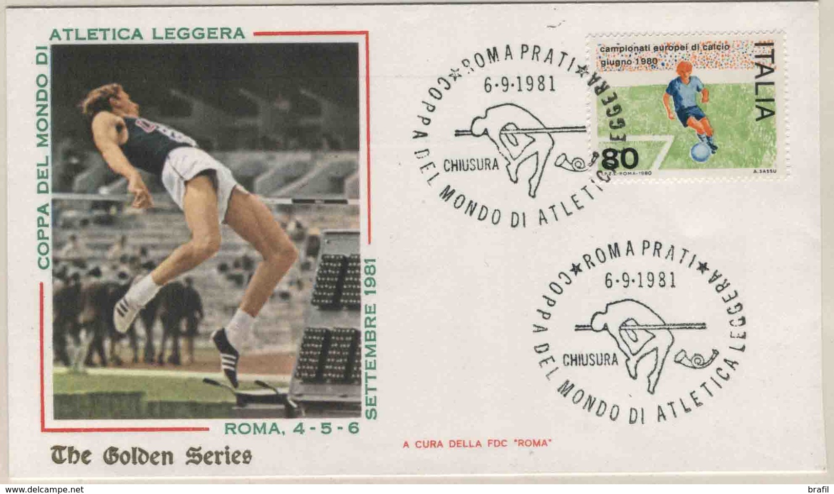 1981 Atletica, coppa del mondo atletica leggera Roma, 4/6 settembre libretto