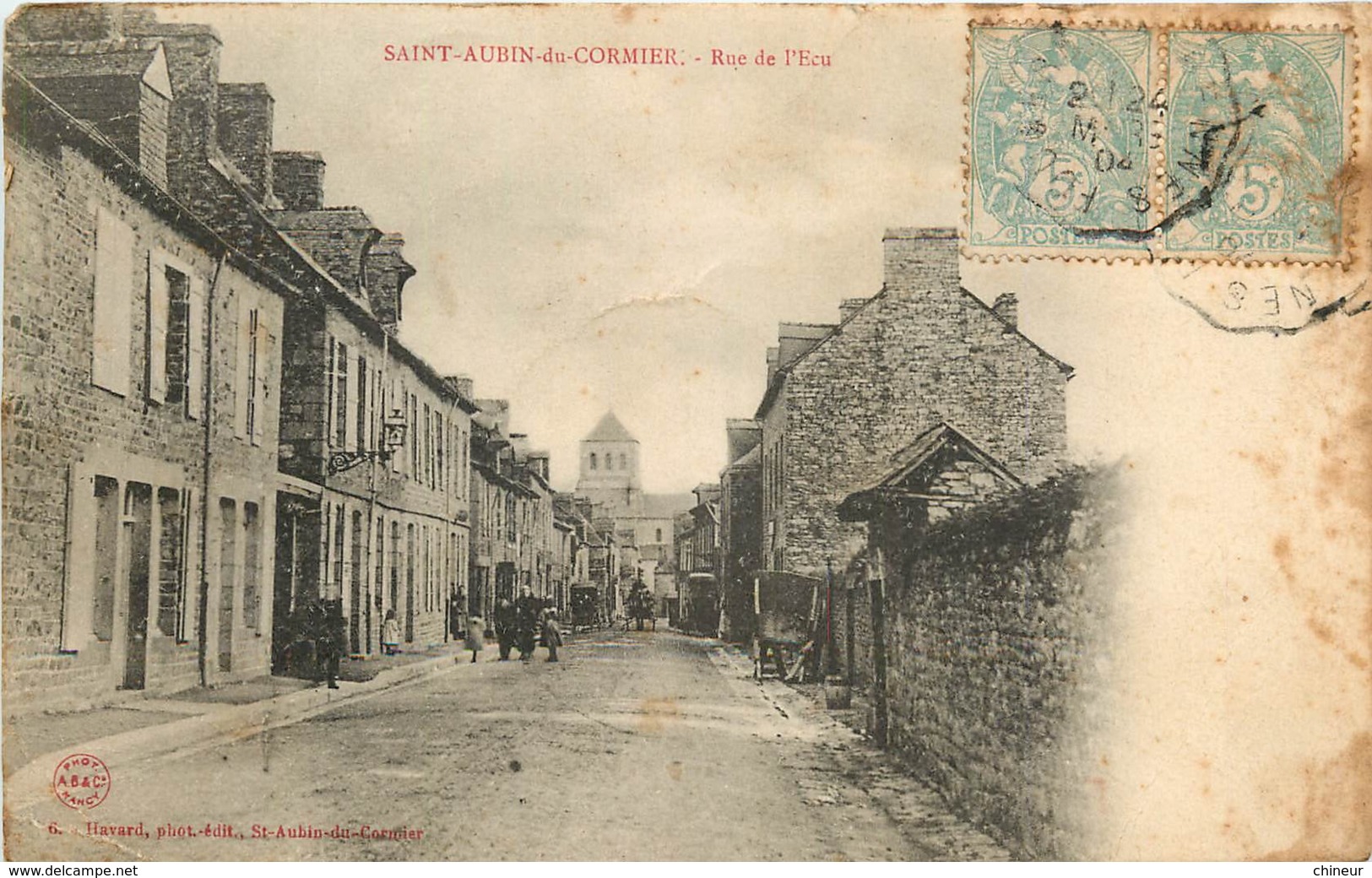 SAINT AUBIN DE CORMIER RUE DE L'ECU - Autres & Non Classés