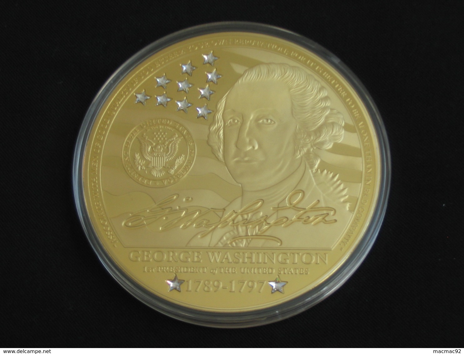 Magnifique Et Imposante Médaille USA  - GEORGE WASHINGTON   **** EN ACHAT IMMEDIAT *** - Other & Unclassified