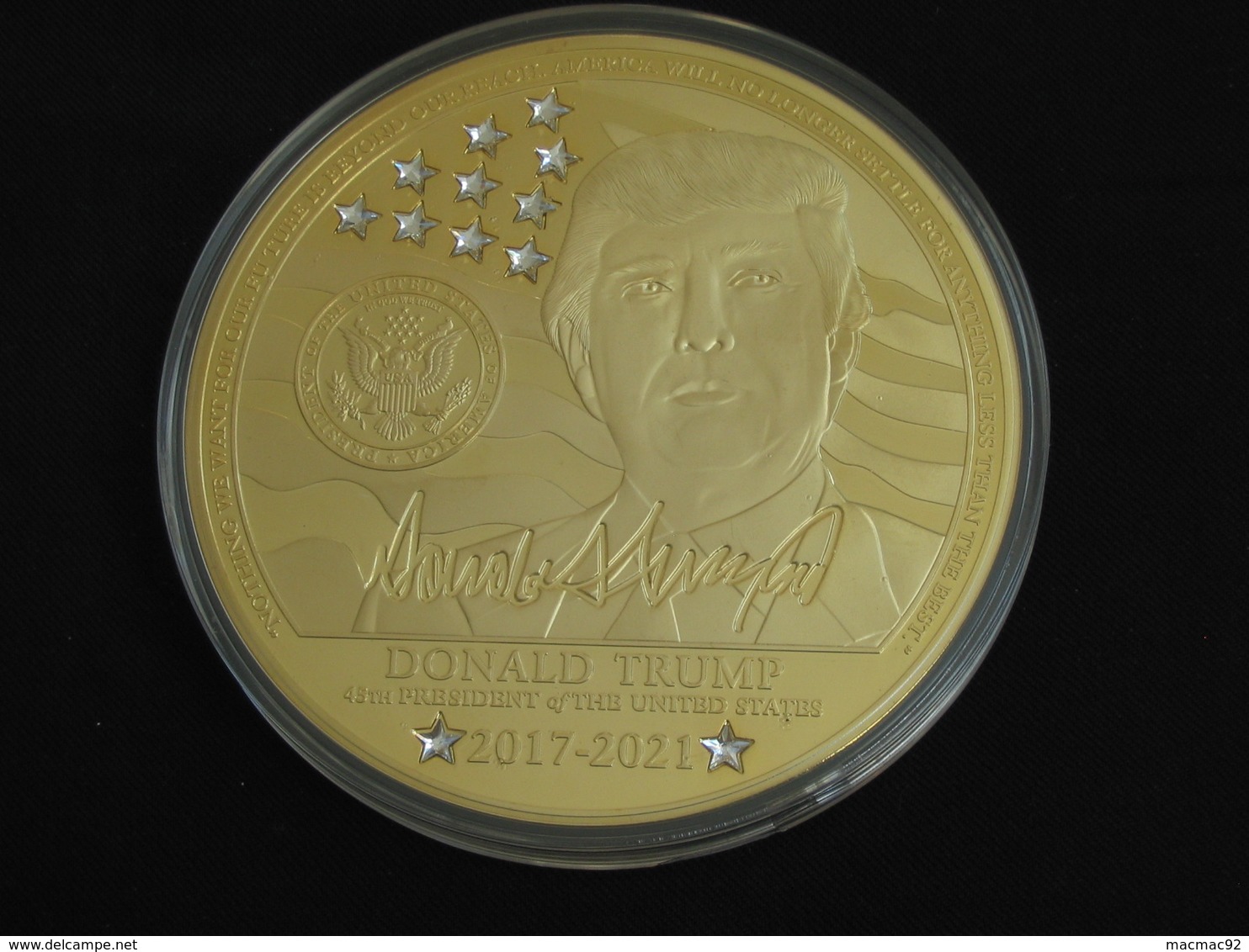 Magnifique Et Imposante Médaille USA  - DONALD TRUMP   -   **** EN ACHAT IMMEDIAT *** - Autres & Non Classés