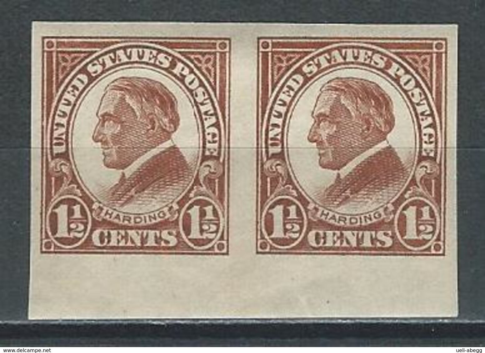 USA Sc 576, Mi 261B * MH Pair - Unused Stamps