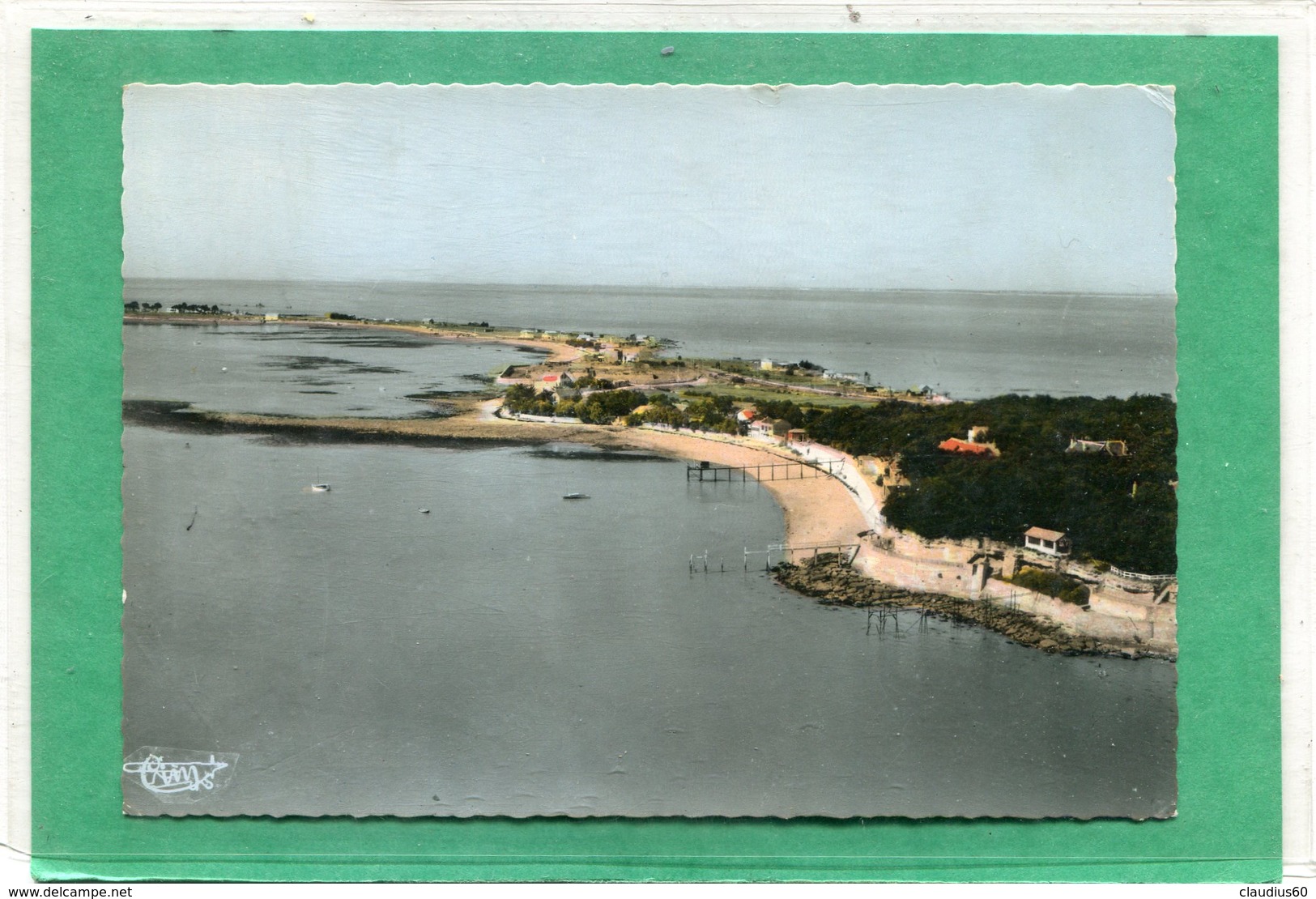 17  .FOURAS  Les  BAINS  ,  Vue  Aérienne La Presqu ' Ile De La Fumée   .  Cpsm  10,5 X 15 - Fouras-les-Bains