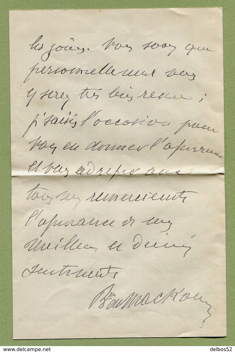 LE BARON DE MACKAU - Député D'Argentan  ORNE (1832-1918) - Autres & Non Classés