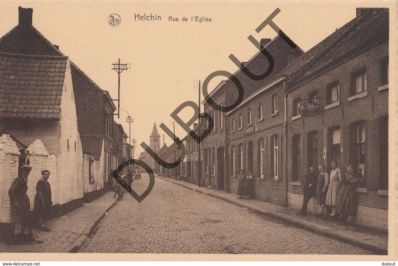 Postkaart/Carte Postale HELKIJN/HELCHIN Rue De L'Eglise (O112) - Espierres-Helchin - Spiere-Helkijn