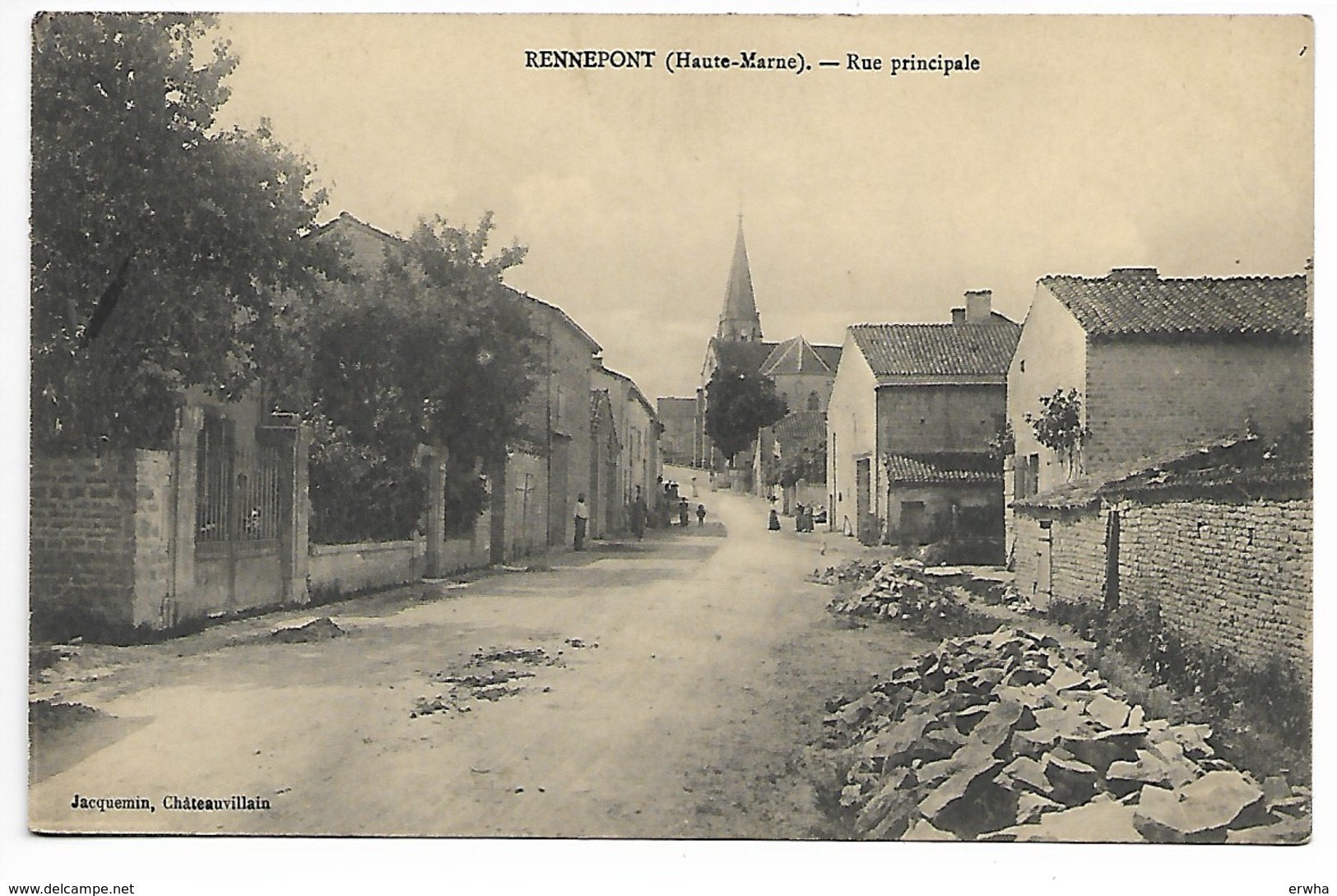 RENNEPONT 1914 RUE ANiMée Hte MARNE Maranville Châteauvillain Joinville Chaumont Bourbonne Les Bains Langres St Dizier - Autres & Non Classés