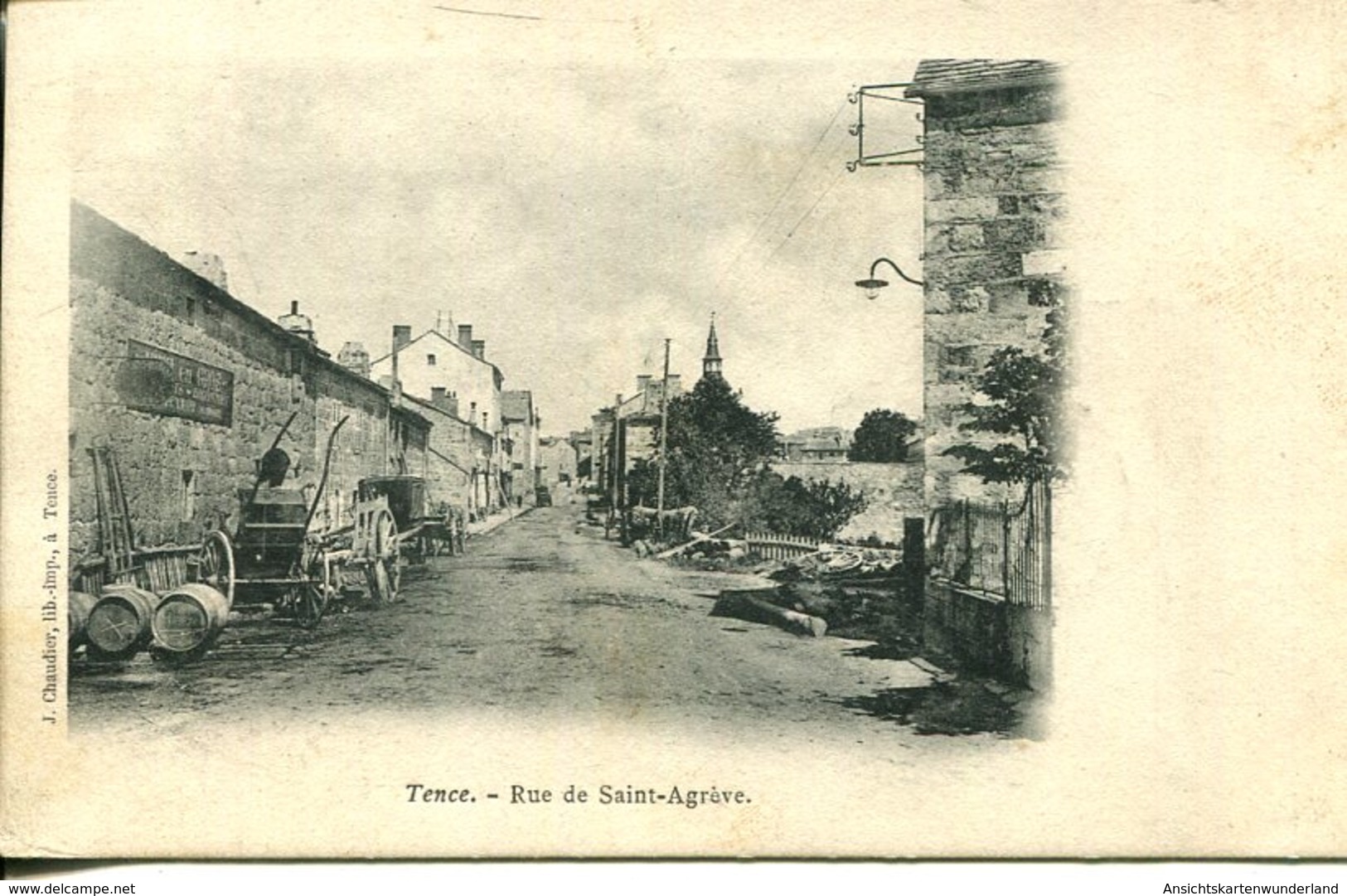 006627  Tence - Rue De Saint-Agrève  1902 - Sonstige & Ohne Zuordnung