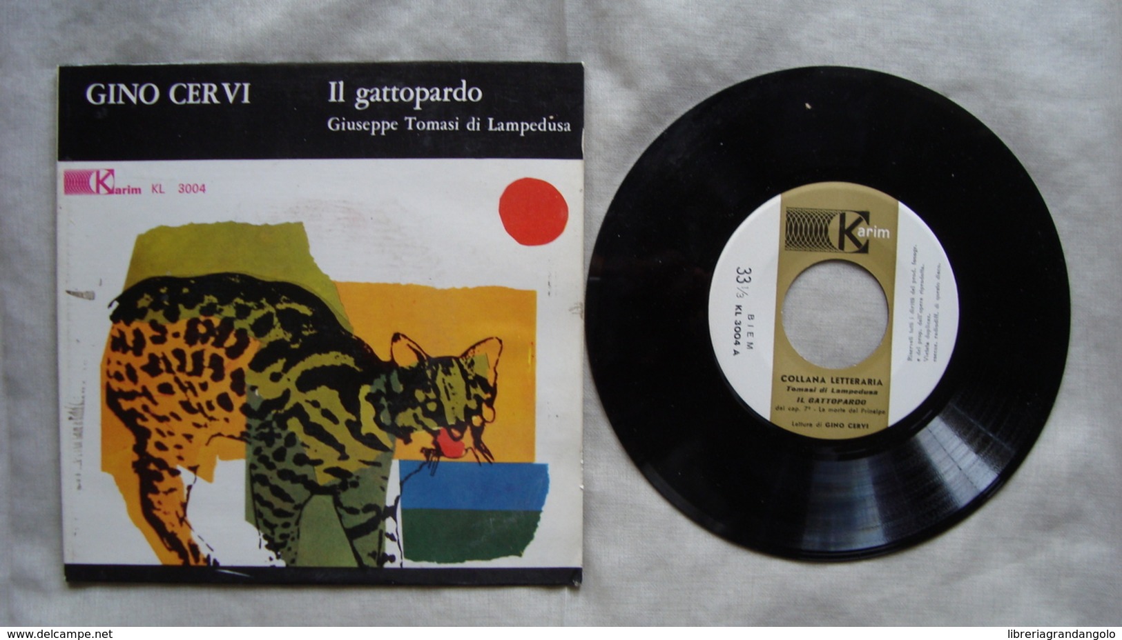 Giuseppe Tomasi Di Lampedusa Il Gattopardo Gino Cervi 1961 Disco Vinile 33 Giri - Altri & Non Classificati