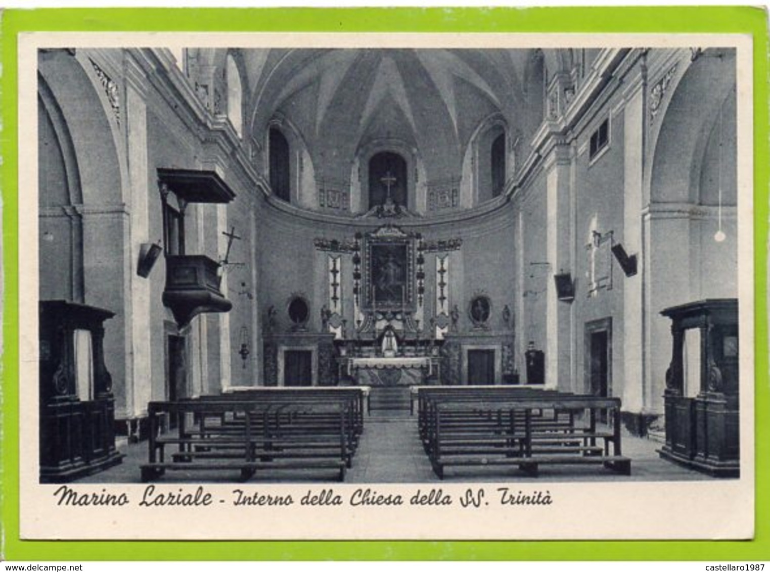 Marino Laziale - Interno Della Chiesa Della S:S: Trinità - Altri & Non Classificati