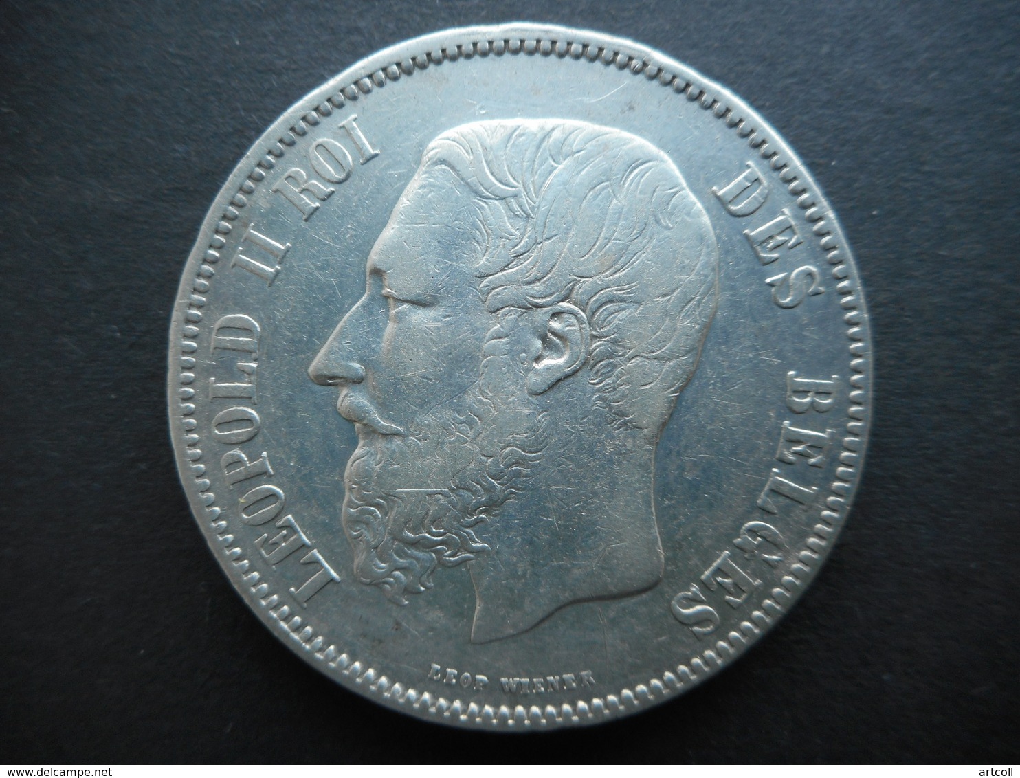 Belgium 5 Francs 1869 Leopold II - 5 Francs