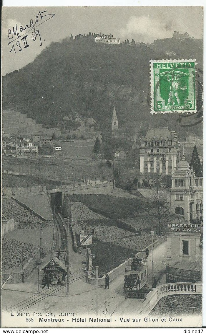 SUISSE - MONTREUX - Hôtel National - Montreux