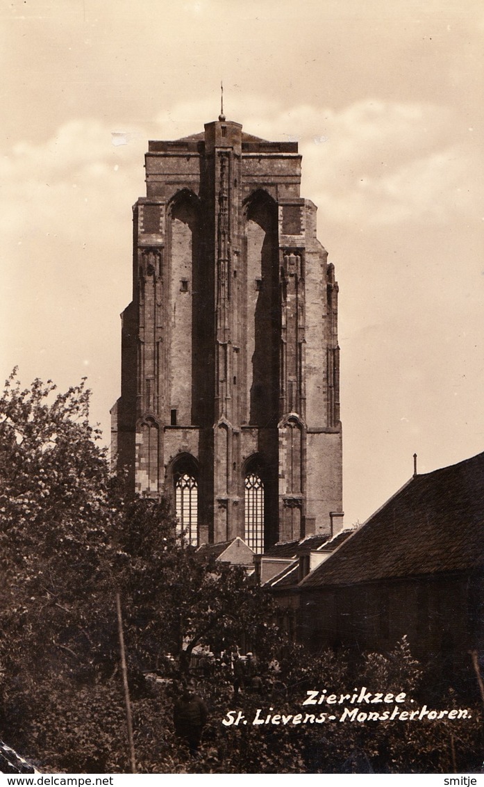 ZIERIKZEE JAREN '30 FOTOKAART ST. LIEVENS-MONSTERTOREN - Zierikzee